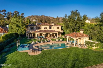 Authentic Mediterranean masterpiece with panoramic unobstructed on North Ranch Country Club in California - for sale on GolfHomes.com, golf home, golf lot