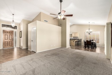 Desirable Encanto model in the gated, adult active community of on Oakwood Golf Club  in Arizona - for sale on GolfHomes.com, golf home, golf lot