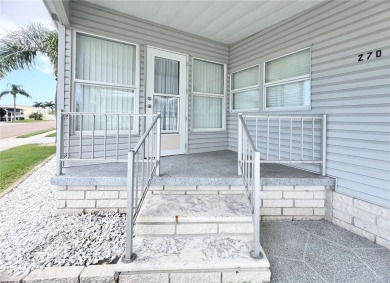 This beautifully maintained 2-bedroom, 2-bath home is truly on Fairway Village Golf Course in Florida - for sale on GolfHomes.com, golf home, golf lot