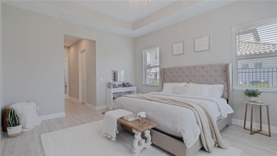 Elegant West Indies-Inspired semi-custom Home in Rivo Lakes - on Serenoa Golf Club in Florida - for sale on GolfHomes.com, golf home, golf lot
