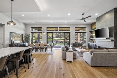 Built in 2022 and perfectly positioned on the 9th hole of the on Aspen Lakes Golf Course in Oregon - for sale on GolfHomes.com, golf home, golf lot