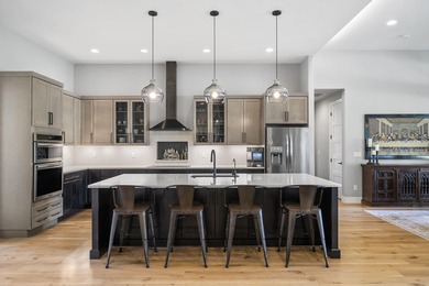 Built in 2022 and perfectly positioned on the 9th hole of the on Aspen Lakes Golf Course in Oregon - for sale on GolfHomes.com, golf home, golf lot