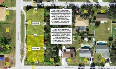 This residential lot offers the perfect place to create your on Port Charlotte Golf Club in Florida - for sale on GolfHomes.com, golf home, golf lot
