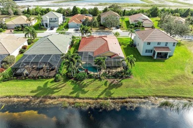 Stunning Stoneybrook Home with Lucas Lagoon Saltwater Pool on Stoneybrook Golf Club At Heritage Harbour in Florida - for sale on GolfHomes.com, golf home, golf lot