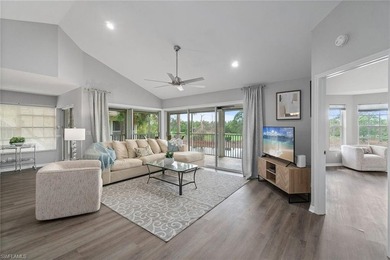 Sweeping, tranquil views set the tone for this beautifully on Estero Country Club in Florida - for sale on GolfHomes.com, golf home, golf lot