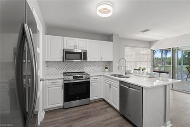 Sweeping, tranquil views set the tone for this beautifully on Estero Country Club in Florida - for sale on GolfHomes.com, golf home, golf lot