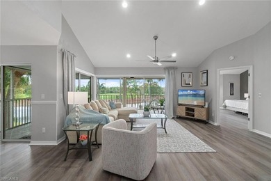 Sweeping, tranquil views set the tone for this beautifully on Estero Country Club in Florida - for sale on GolfHomes.com, golf home, golf lot