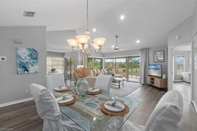 Sweeping, tranquil views set the tone for this beautifully on Estero Country Club in Florida - for sale on GolfHomes.com, golf home, golf lot