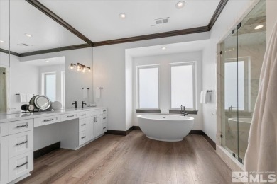 Built in just 2022, this meticulous modern Montreux stunner on Montreux Golf and Country Club in Nevada - for sale on GolfHomes.com, golf home, golf lot