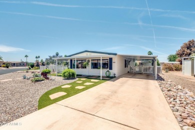 This charming and well-maintained, recently updated 2-bedroom on Fountain of the Sun Country Club in Arizona - for sale on GolfHomes.com, golf home, golf lot