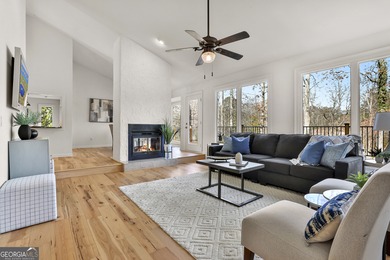 Welcome to this beautifully updated 4-bedroom home perfectly on Canongate At Flat Creek Club in Georgia - for sale on GolfHomes.com, golf home, golf lot