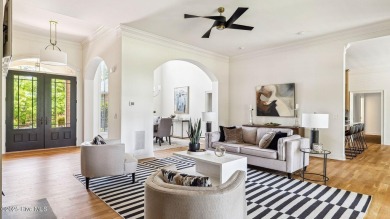 This stately all-brick home overlooking the 6th green of on The National Golf Club in North Carolina - for sale on GolfHomes.com, golf home, golf lot