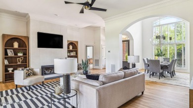 This stately all-brick home overlooking the 6th green of on The National Golf Club in North Carolina - for sale on GolfHomes.com, golf home, golf lot