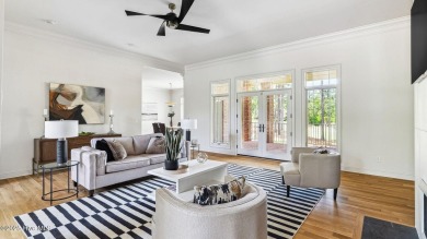 This stately all-brick home overlooking the 6th green of on The National Golf Club in North Carolina - for sale on GolfHomes.com, golf home, golf lot