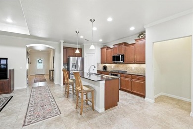 Stunning Tifton Walk Floor Plan located in the vibrant 55+ on Frisco Lakes Golf Course in Texas - for sale on GolfHomes.com, golf home, golf lot