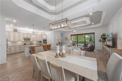 This highly desirable Maria model showcases a wide eastern lake on Bonita National Golf Course in Florida - for sale on GolfHomes.com, golf home, golf lot