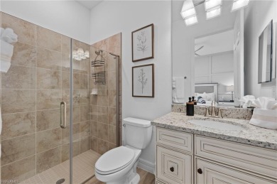 This highly desirable Maria model showcases a wide eastern lake on Bonita National Golf Course in Florida - for sale on GolfHomes.com, golf home, golf lot