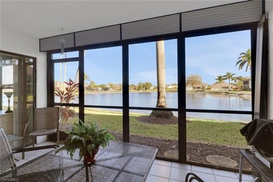 This desirable first floor condo has stunning lake views from on Riviera Golf Club in Florida - for sale on GolfHomes.com, golf home, golf lot