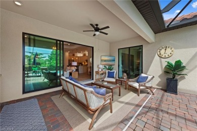 This highly desirable Maria model showcases a wide eastern lake on Bonita National Golf Course in Florida - for sale on GolfHomes.com, golf home, golf lot