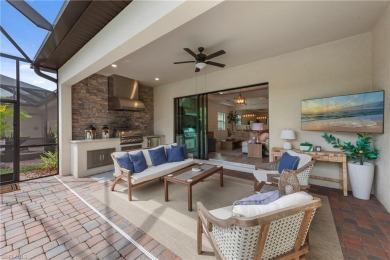 This highly desirable Maria model showcases a wide eastern lake on Bonita National Golf Course in Florida - for sale on GolfHomes.com, golf home, golf lot