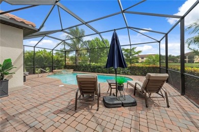 This highly desirable Maria model showcases a wide eastern lake on Bonita National Golf Course in Florida - for sale on GolfHomes.com, golf home, golf lot