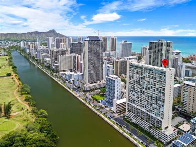 Rarely available, high floor, end unit at the Aloha Lani resort on Ala Wai Golf Course in Hawaii - for sale on GolfHomes.com, golf home, golf lot
