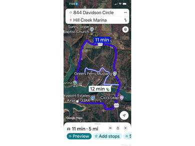 Furnished lakefront home with stunning views and a gentle walk on  in Arkansas - for sale on GolfHomes.com, golf home, golf lot