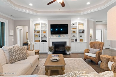 Nestled at the end of a long private driveway on a beautiful on Members Club At St. James Plantation in North Carolina - for sale on GolfHomes.com, golf home, golf lot