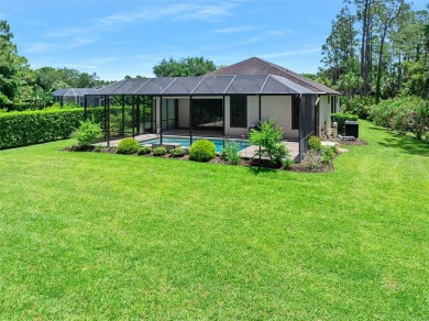 This custom home built 2018 sits on over  3/4  of an acre, in on Plantation Bay Golf and Country Club in Florida - for sale on GolfHomes.com, golf home, golf lot