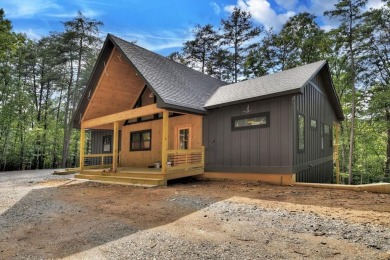 Elegant New Craftsman style Cabin perched upon 2.20 private on Old Toccoa Farm Golf Club in Georgia - for sale on GolfHomes.com, golf home, golf lot