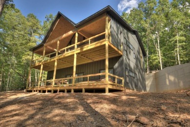 Elegant New Craftsman style Cabin perched upon 2.20 private on Old Toccoa Farm Golf Club in Georgia - for sale on GolfHomes.com, golf home, golf lot