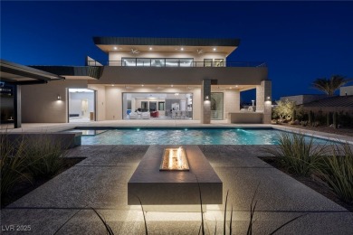 This stunning single-story smart home blends luxury with on Reflection Bay Golf Club in Nevada - for sale on GolfHomes.com, golf home, golf lot