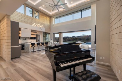 This stunning single-story smart home blends luxury with on Reflection Bay Golf Club in Nevada - for sale on GolfHomes.com, golf home, golf lot