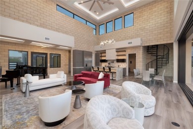 This stunning single-story smart home blends luxury with on Reflection Bay Golf Club in Nevada - for sale on GolfHomes.com, golf home, golf lot