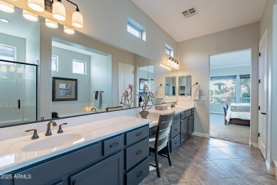 This Positano floorplan home with 180-degree views from the 13th on Encanterra Country Club in Arizona - for sale on GolfHomes.com, golf home, golf lot