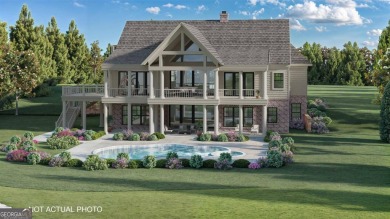 Indulge in opulent living within this custom 5-bedroom, 5.5-bath on Reynolds Lake Oconee - The Oconee in Georgia - for sale on GolfHomes.com, golf home, golf lot