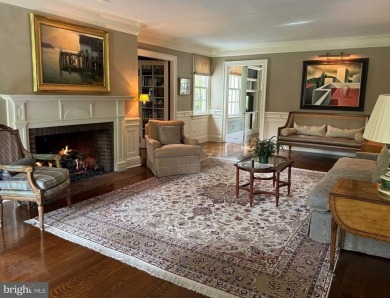 Elegance and sophistication define this magnificent estate on Moorestown Field Club in New Jersey - for sale on GolfHomes.com, golf home, golf lot