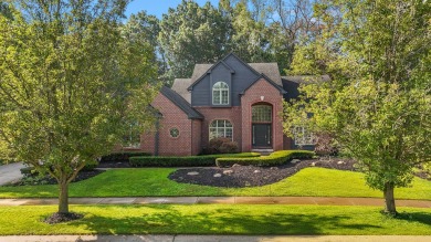 Discover unparalleled elegance in this brick colonial nestled on Beacon Hill Golf Club in Michigan - for sale on GolfHomes.com, golf home, golf lot