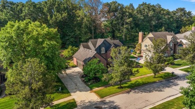 Discover unparalleled elegance in this brick colonial nestled on Beacon Hill Golf Club in Michigan - for sale on GolfHomes.com, golf home, golf lot