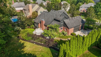 Discover unparalleled elegance in this brick colonial nestled on Beacon Hill Golf Club in Michigan - for sale on GolfHomes.com, golf home, golf lot