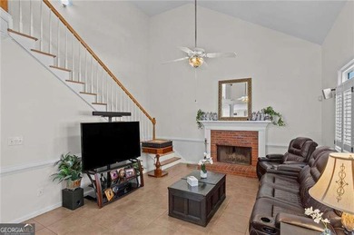 Welcome home to this timeless brick traditional nestled at the on Brookstone Golf and Country Club in Georgia - for sale on GolfHomes.com, golf home, golf lot