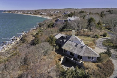 Welcome to Windswept, a stunning waterfront custom contemporary on Woods Hole Golf Club in Massachusetts - for sale on GolfHomes.com, golf home, golf lot