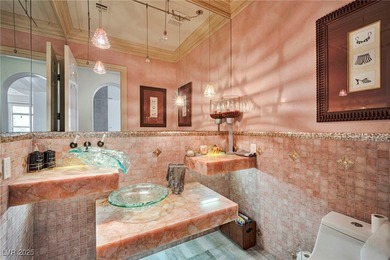 Stunning almost 8000 sq ft single-story estate in guard-gated on Rhodes Ranch Golf Club in Nevada - for sale on GolfHomes.com, golf home, golf lot