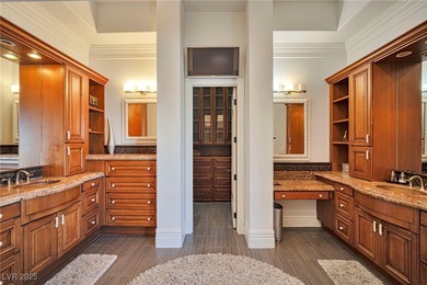 Stunning almost 8000 sq ft single-story estate in guard-gated on Rhodes Ranch Golf Club in Nevada - for sale on GolfHomes.com, golf home, golf lot