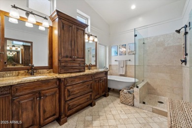 Charming single level home in the highly sought after community on Sanctuary Golf Course At WestWorld in Arizona - for sale on GolfHomes.com, golf home, golf lot