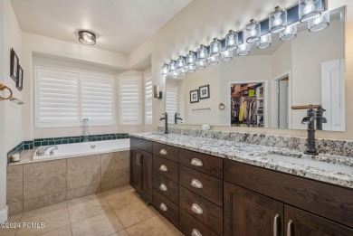 Embrace the vibrant beauty of spring and summer in this on Homestead Golf Club and Resort in Utah - for sale on GolfHomes.com, golf home, golf lot