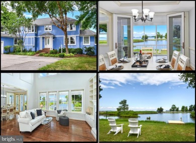 Amazing water views fill this custom built home located in on Prospect Bay Country Club in Maryland - for sale on GolfHomes.com, golf home, golf lot