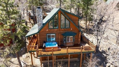 Discover the ultimate mountain getaway in this gorgeous full-log on Big Bear Mountain Ski and Golf Resort in California - for sale on GolfHomes.com, golf home, golf lot