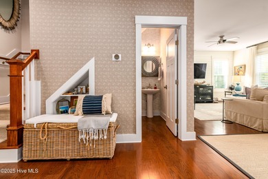 Exuding curb appeal, this four-bedroom, 3.5-bath 2017-built home on Bald Head Island Golf Club in North Carolina - for sale on GolfHomes.com, golf home, golf lot