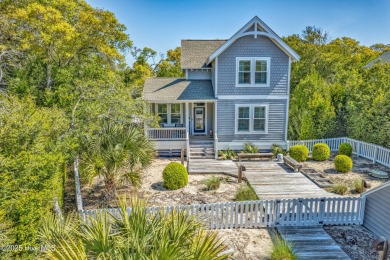 Exuding curb appeal, this four-bedroom, 3.5-bath 2017-built home on Bald Head Island Golf Club in North Carolina - for sale on GolfHomes.com, golf home, golf lot
